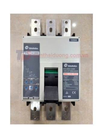 MCCB SHIHLIN 3P 1250A 70kA ( BMA1250-RED ) chỉnh dòng điện tử 0.4~1.0*In
