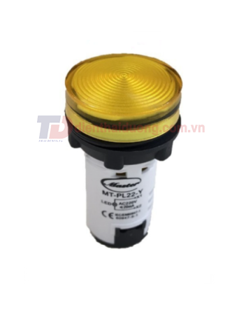 Đèn báo led MASTER Ø22 màu vàng IP65 ( MT-PL22-Y )
