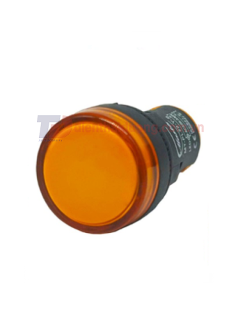 Đèn báo led MASTER Ø22 màu vàng loại đầu phẳng ( MT-PL22-Y-S )