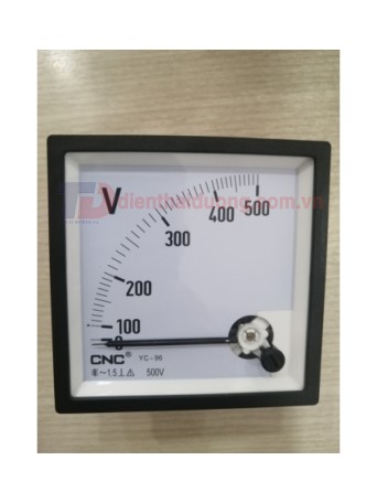 Đồng hồ Volt 500VAC, size: 96x96 ( YC-96 )