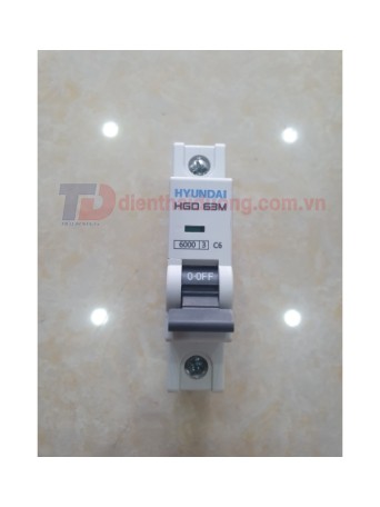 MCB HYUNDAI 1P 6A 6kA ( HGD63M )