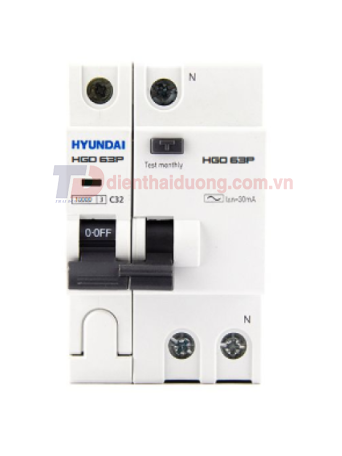 RCBO HYUNDAI 1P+N 6A 30mA 10kA ( HRO63P )