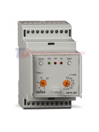 Rơ le bảo vệ động cơ 3 pha 3 dây SELEC MPR-3M-2-230V