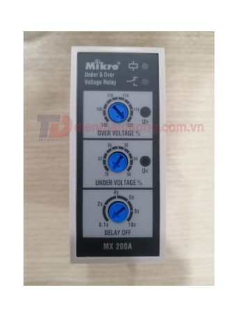 Relay Mikro bảo vệ Quá áp, thấp áp và mất pha MX200A-380V 