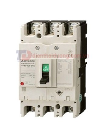 MCCB MITSUBISHI 2P 25A 85kA chỉnh dòng 0.8-1.0*In ( NF125-SGV )