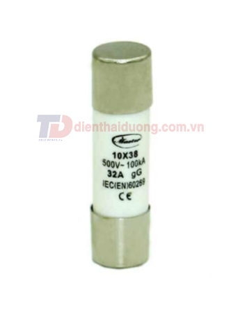 Cầu chì ống MASTER 10x38 ngưỡng dòng từ 2A ~ 32A ( MT10x38 )