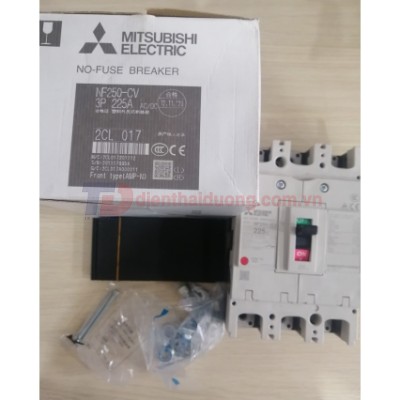 MCCB MITSUBISHI 3P 225A 25kA ( NF250-CV ) | NF250-CV 3P 225A | Cầu