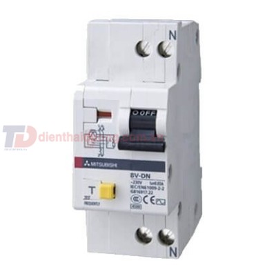 RCBO MITSUBISHI 1P+N 6A 30mA 4.5KA ( BV-DN )