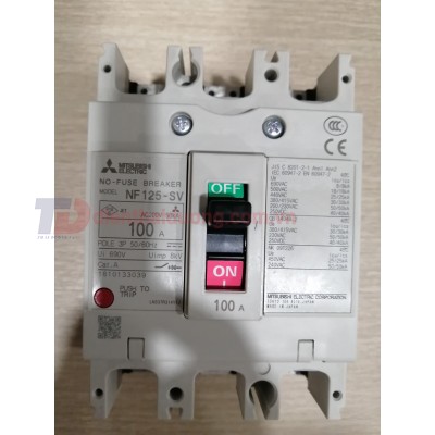 新品 三菱電機 NF125-HV 3P 100A 電磁接触器-