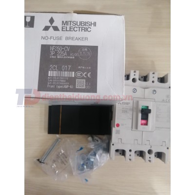 MCCB MITSUBISHI 3P 225A 25kA ( NF250-CV ) | NF250-CV 3P 225A | Cầu