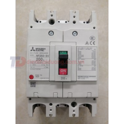 MCCB MITSUBISHI 3P 200A 36kA ( NF250-SV ) | NF250-SV 3P 200A | Cầu