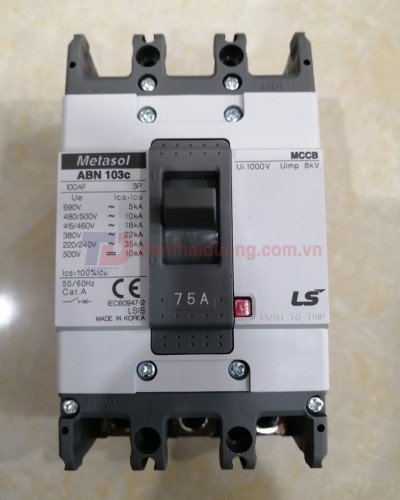 MCCB LS 3P 75A 22kA ( ABN103c )