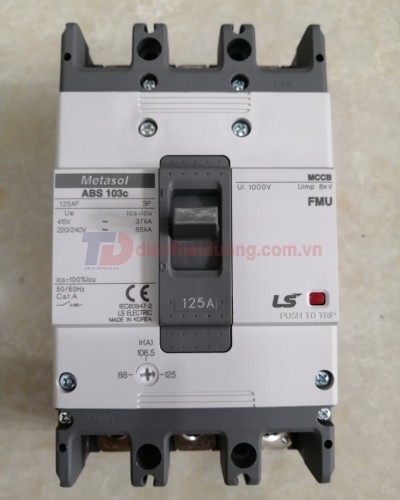 MCCB LS 3P 125A 37kA ( ABS103c FMU )