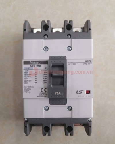 MCCB LS 3P 75A 42kA ( ABS103c )