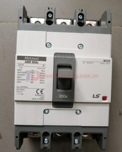 MCCB LS 3P 200A 42kA ( ABS203c )