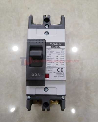 MCCB LS 2P 30A 25kA ( ABS32c )