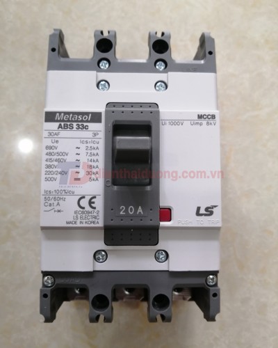 MCCB LS 3P 20A 14kA ( ABS33c )