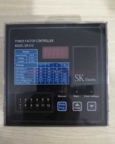 Bộ điều khiển tụ bù 12 cấp SK QR-X12 