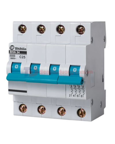 MCB SHIHLIN 4P 6A 6kA ( BHA-B3 )