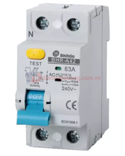 RCCB SHIHLIN 2P 32A 30/100/300mA ( BHR-A )