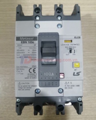 ELCB LS 3P 100A 30mA 18kA  ( EBN103c )