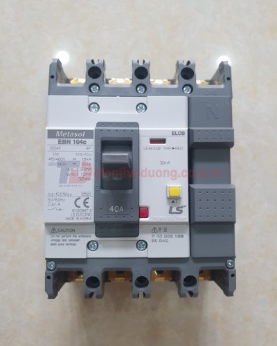 ELCB LS 4P 40A 30mA 18kA  ( EBN104c )