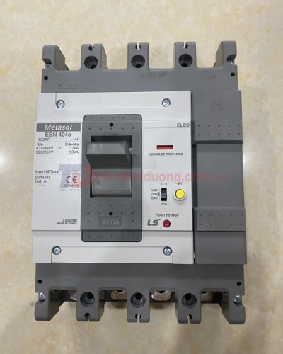 ELCB LS 4P 400A 100/200/500mA 37kA  (  EBN404c )