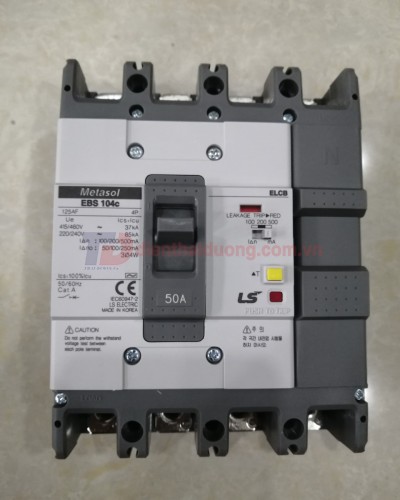 ELCB LS 4P 50A 30mA 37kA  ( EBS104c )