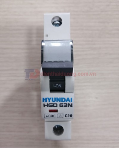 MCB HYUNDAI 1P 10A 6kA ( HGD63N )