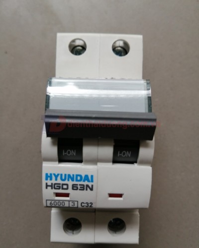 MCB HYUNDAI 2P 32A 6kA ( HGD63N )