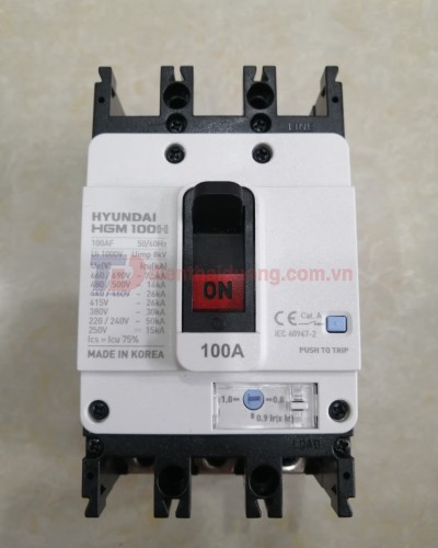 MCCB HYUNDAI 3P 100A 26kA ( HGM100H-F )