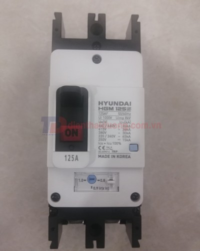 MCCB HYUNDAI 2P 125A 65kA ( HGM125S-F )