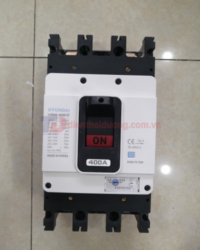 MCCB HYUNDAI 2P 400A 75kA ( HGM400S-F )