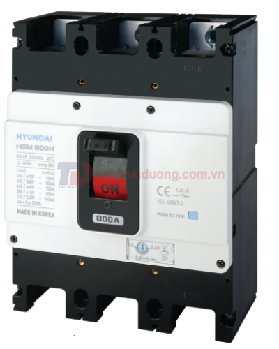 MCCB HYUNDAI 3P 500A 85kA ( HGM630H-F )