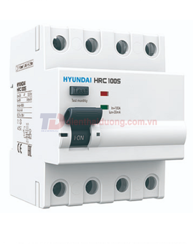 RCCB HYUNDAI 4P 100A 30mA 6kA ( HRC100S )