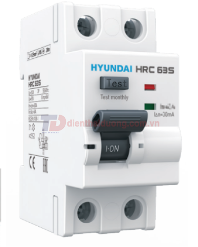 RCCB HYUNDAI 2P 32A 30mA 6kA ( HRC63S )