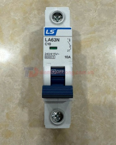 MCB LS 1P 10A 6kA ( LA63N )