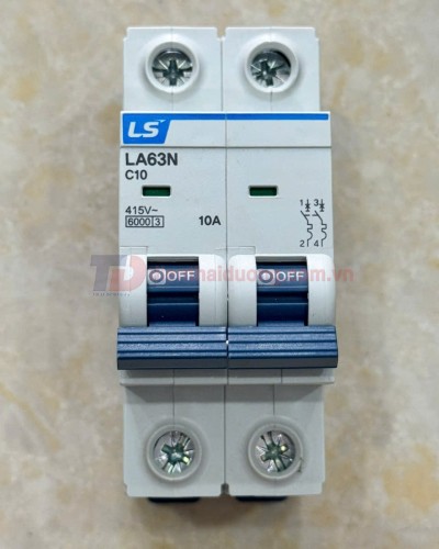 MCB LS 2P 10A 6kA ( LA63N )