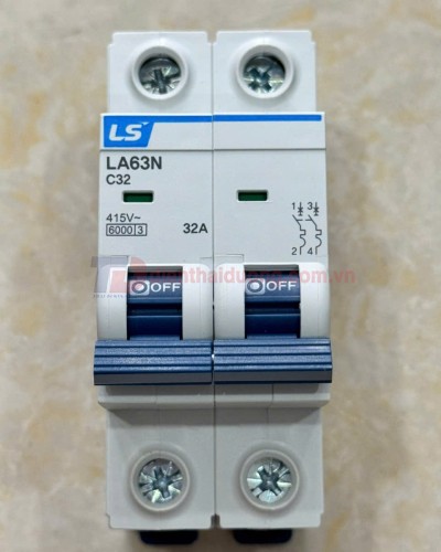 MCB LS 2P 32A 6kA ( LA63N )