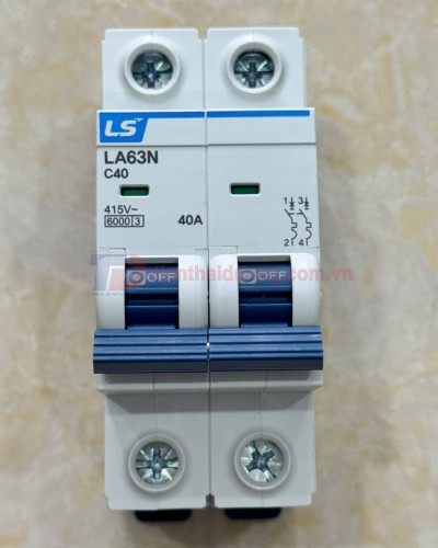 MCB LS 2P 40A 6kA ( LA63N )