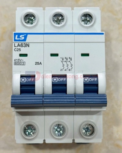 MCB LS 3P 25A 6kA ( LA63N )