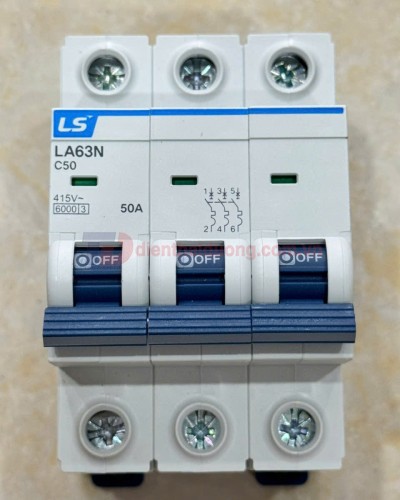 MCB LS 3P 50A 6kA ( LA63N )