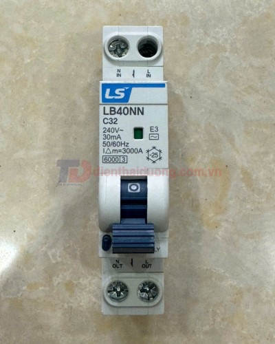 RCBO LS 1P+N 32A 6KA 30mA  ( LB40NN )