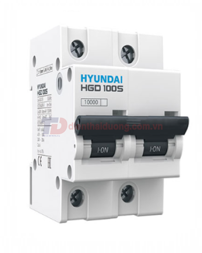 MCB HYUNDAI 2P 100A 10kA ( HGD100S )