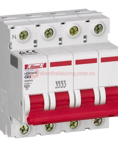 MCB HIMEL 4P 25A 6kA ( HDB3WN4C25 )