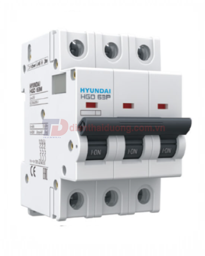 MCB HYUNDAI 3P 25A 10kA ( HGD63P )