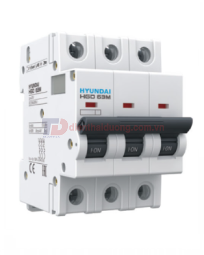 MCB HYUNDAI 3P 20A 6kA ( HGD63M )