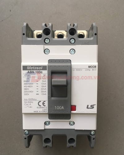 MCCB LS 3P 100A 22kA ( ABN103c )