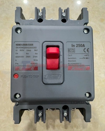 MCCB HIMEL 3P 250A 35kA ( HDM3250S25033XX )
