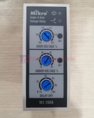 Relay Mikro bảo vệ Quá áp, thấp áp và mất pha MX200A-380V 